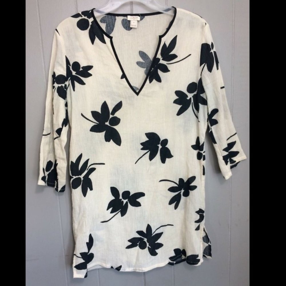 J. Crew Women's XS Cotton Tunic Cover Up Top